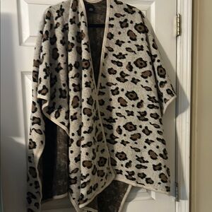 Leopard Print Cape